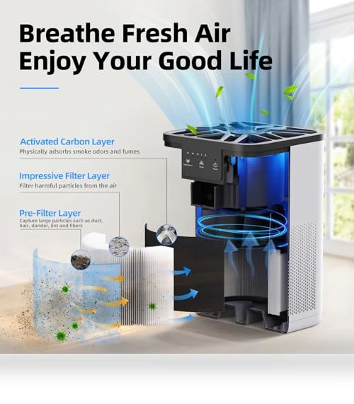 Air Purifier With Aromatherapy Function — Activated Carbon Air Purifiers, AROEVE