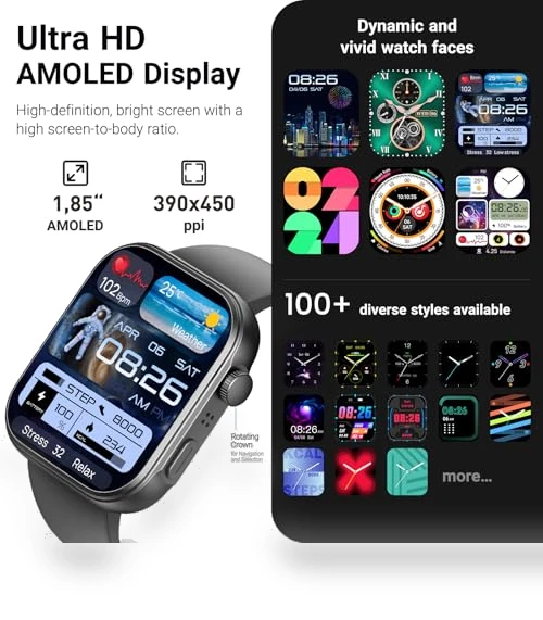 AMOLED Smart Watch — Smartwatches, TOZO