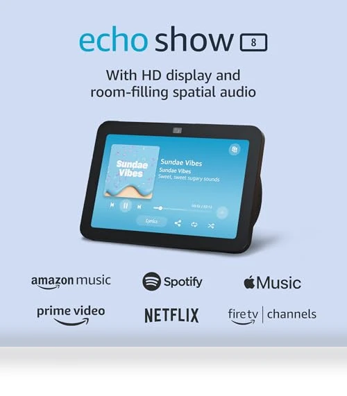 Echo Show 8 — Streaming Devices, Amazon