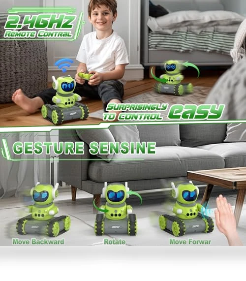 Emo Robot with Gesture Sensing and Remote Control — Interactive Figures & Robots, DEERC