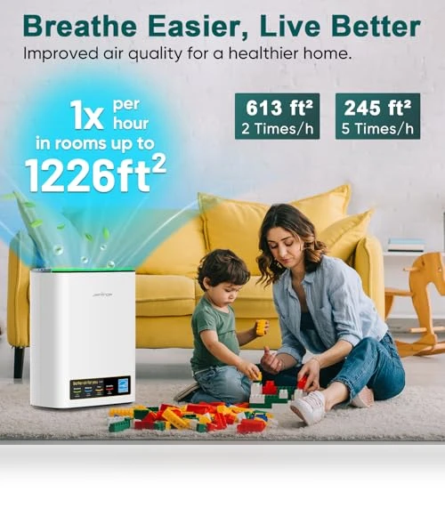 HEPA Air Purifier for Home Large Rooms — Activated Carbon Air Purifiers, Jafända