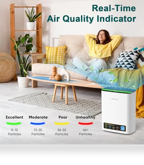 HEPA Air Purifier for Home Large Rooms — Activated Carbon Air Purifiers, Jafända