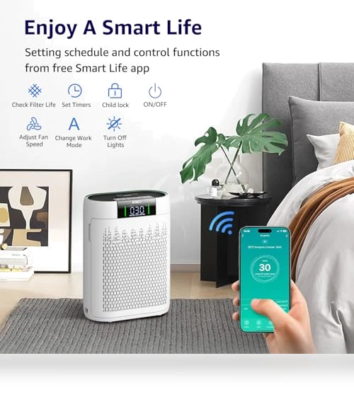 Hepa Air Purifier with Air Quality Monitor — HEPA Air Purifiers, KNKA