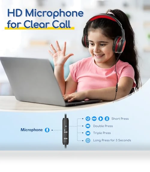 Kids Headphones with Microphone — In-Ear Headphones, EarFun
