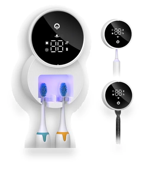 LED Smart Screen UV Toothbrush Cleaner Holder — Toothbrush Holders, Temracha