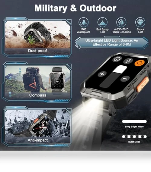 Military Smart Watch for Men — Smartwatches, Blackview