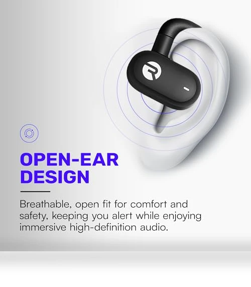 Open Earbuds – True Wireless Open Ear Bluetooth Headphones — In-Ear Headphones, Raycon