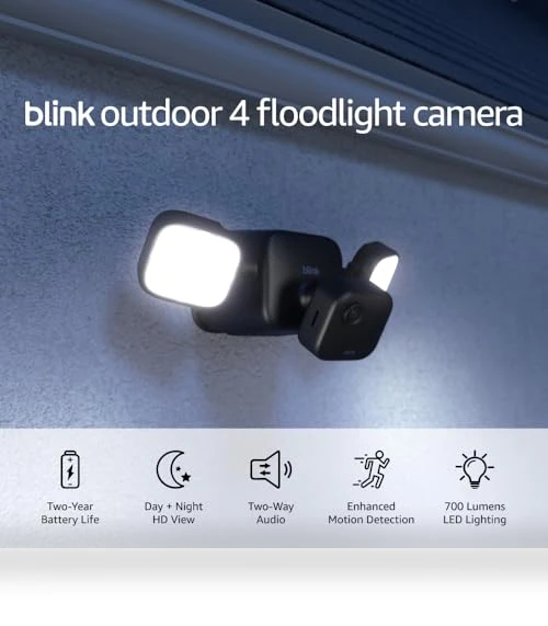 Outdoor Floodlight Camera — Smart Home Security, Blink