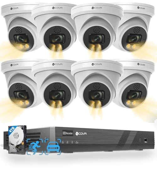 PoE Security Camera System — Smart Home Security, 4COVR