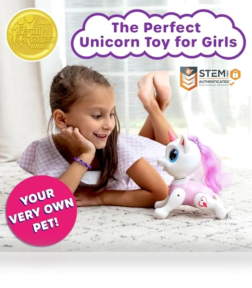 Robo Pets Unicorn Toy — Interactive Figures & Robots, Power Your Fun