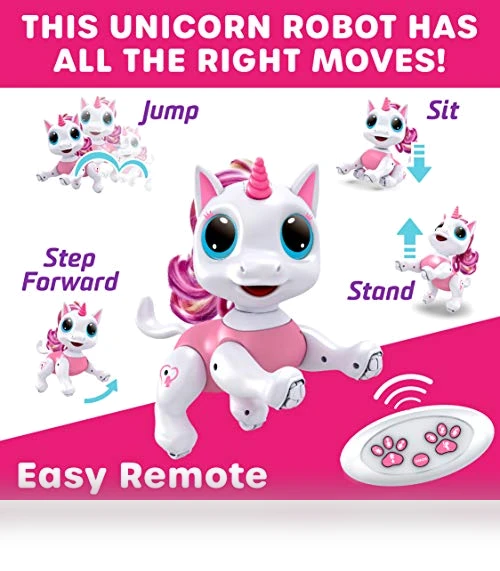 Robo Pets Unicorn Toy — Interactive Figures & Robots, Power Your Fun