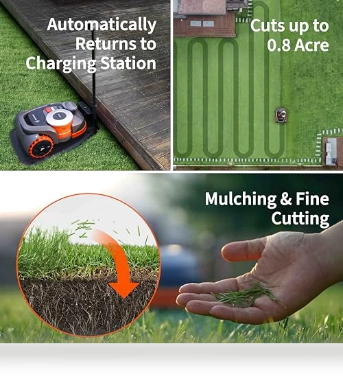 Robot Lawn Mower Perimeter Wire Free — Autonomous Lawn Care, NAVIMOW