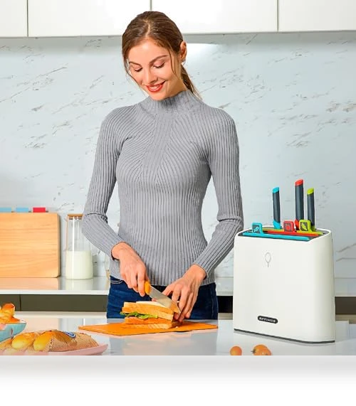 Self Drying Smart Cutting Board Knife Set — Cutting Boards, OPTIMUS TECHNOLOGY