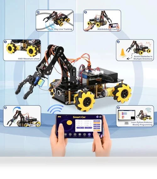 Smart Robot Arm Car Kit — Interactive Figures & Robots, ACEBOTT