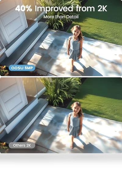 Solar Security Cameras Outdoor Wireless — Smart Home Security, AOSU