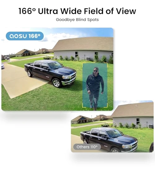 Solar Security Cameras Wireless Outdoor — Smart Home Security, AOSU