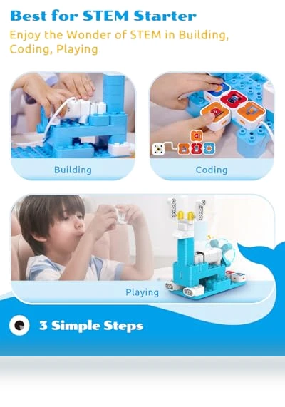 STEM Blocks Coding Robot Kit for Kids — Construction Kits, Whalesbot