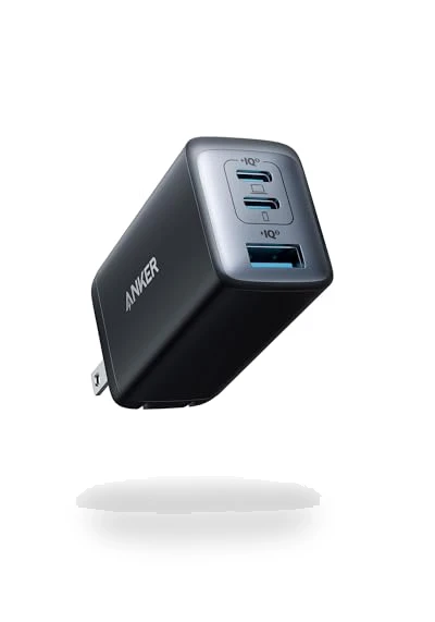 USB C Charger (Nano 65W), PPS 3-Port Fast Compact Foldable USB C Charger Block — Charging Solutions, Anker