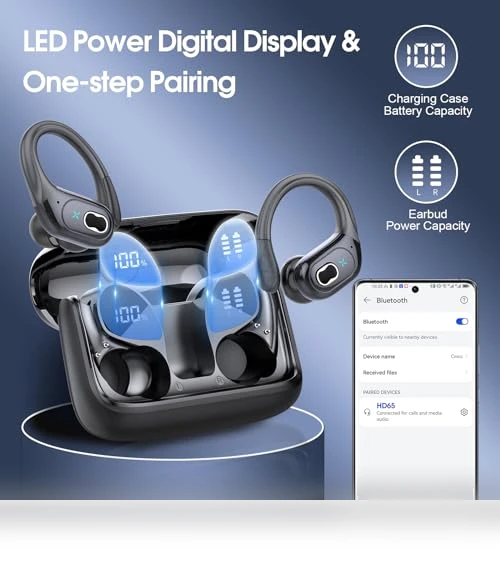 Wireless Earbuds with 75hrs Playtime — In-Ear Headphones, Aptkdoe