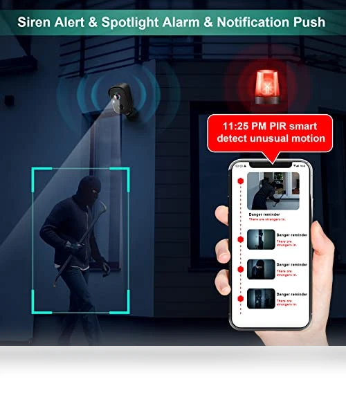 Wireless Outdoor Security Camera — Security Cameras, VISION WELL