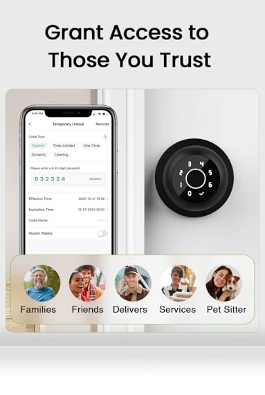 4-in-1 Smart Door Knob Fingerprint Door Lock — Smart Home Security, GHome Smart