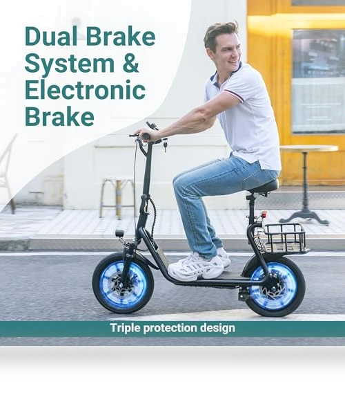 Electric Scooter with Seat — Electric Vehicles, NAVIC