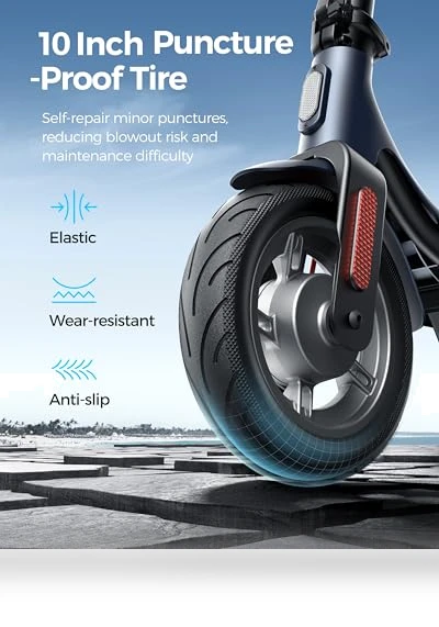 Electric Scooter with Shock Absorbing Tires — Electric Vehicles, MEGAWHEELS
