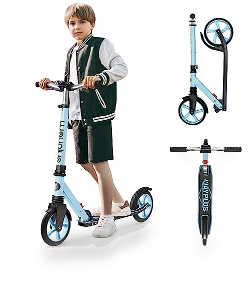 Foldable Kick Scooter with Adjustable Handlebar — Push Scooters, WAYPLUS