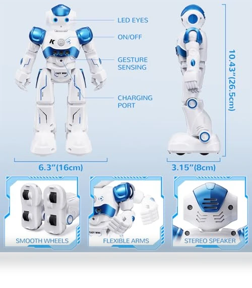 Gesture Sensing Programmable Rechargeable Remote Control Robot — Interactive Figures & Robots, SGILE
