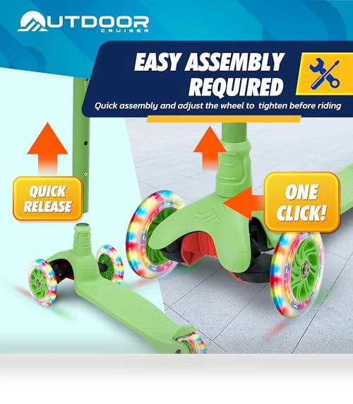 Outdoor Cruiser 3-Wheel Kids Scooter — Balance Bikes