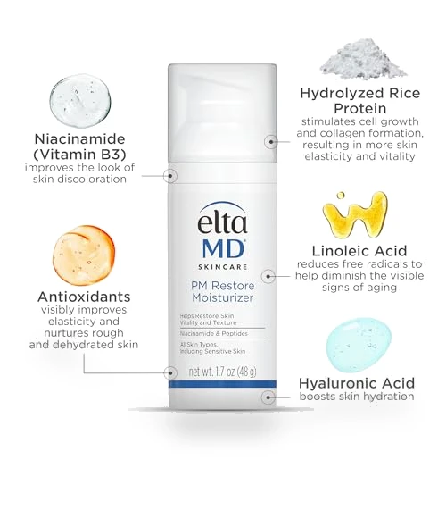 PM Restore Face Moisturizer — Nighttime Moisturizers, EltaMD