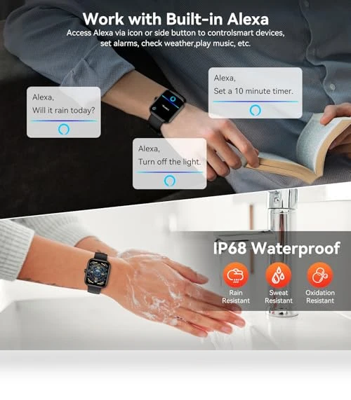 Smart Watch with Alexa Built-in — Smartwatches, BOOOMIC