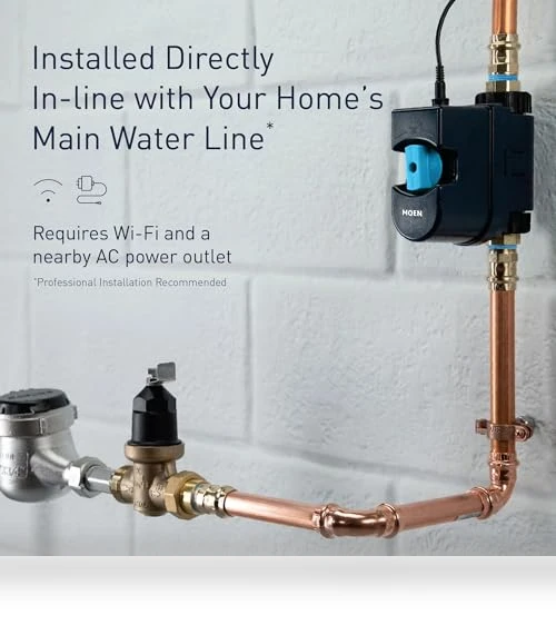 Smart Water Shutoff with Detector — Water Leak Detection Systems, Moen