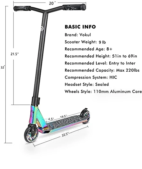 Stunt Scooter Trick Scooter — Accessories, VOKUL