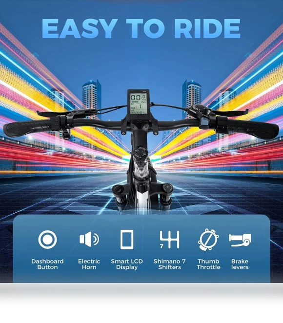 Electric Mountain Bike — E-Bikes, SAMEBIKE