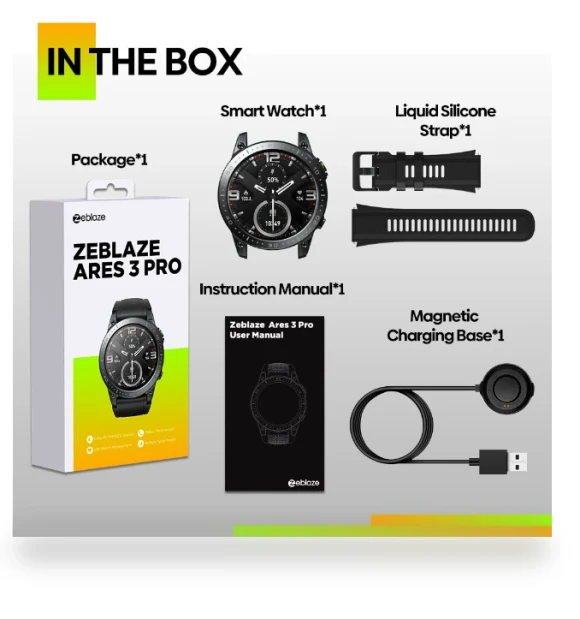 Ares 3 Pro Smart Watch — Smartwatches, Zeblaze