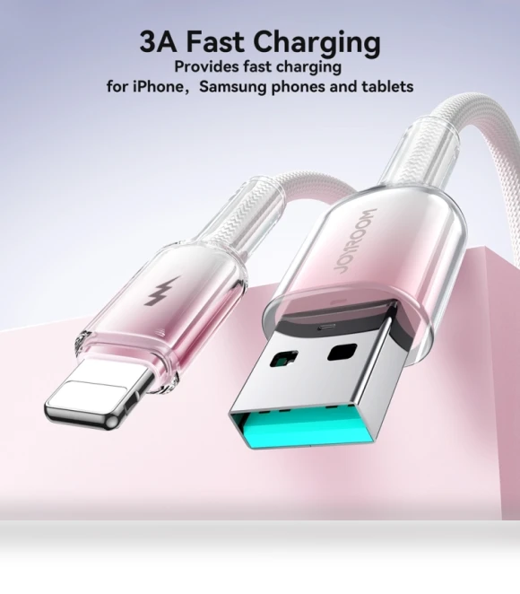 Crystal Clear Series Fast Charging Data Cable — Cables, JOYROOM