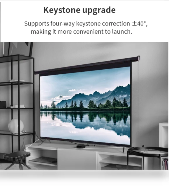 Smart 4K Wireless Mini Projector — Home Theater Projectors