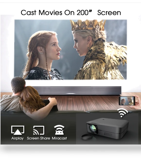 HD Smart LED Projector — Home Theater Projectors, WEJOY