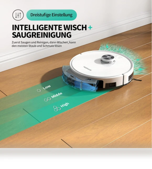 Robot Vacuum Cleaner with Wiping Function — Smart Cleaning Robots, Tesvor