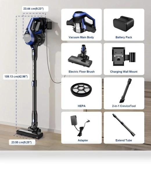 6 In 1 Cordless Vacuum Cleaner — Smart Cleaning Robots, MOOSOO