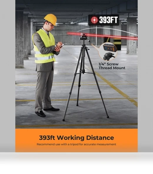 Bilateral Red Laser Measure — Laser Distance Measuring Tools, CIGMAN