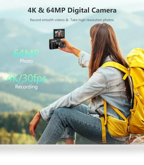 4K Digital Camera for Photography — Compact Digital Cameras, VJIANGER