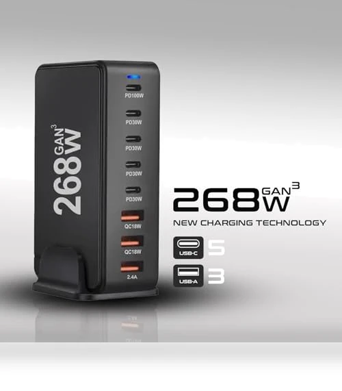 8 Ports Fast Charging Station — Charging Solutions, Techpi
