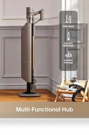 Cordless Vacuum Cleaner with Auto Dust Base — Vacuums, Dreame