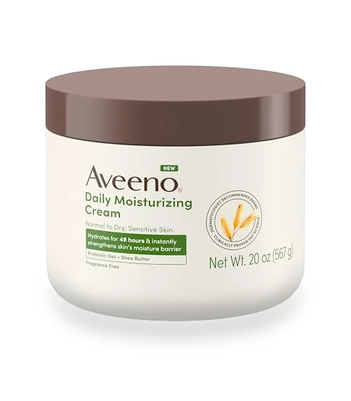 Daily Moisturizing Cream with Prebiotic Oat & Shea Butter — Creams & Moisturizers, Aveeno