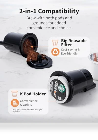 Hot & Iced Coffee Maker with Bold Setting — Coffee Makers, KIDISLE