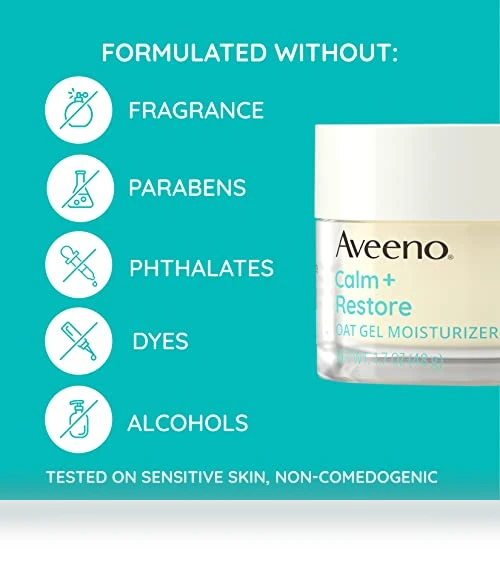 Oat Gel Facial Moisturizer for Sensitive Skin — Beauty & Personal Care, Aveeno
