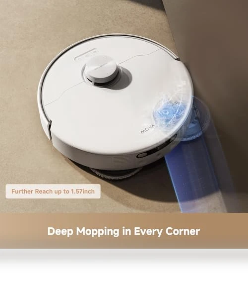 Robot Vacuum with Removable & Liftable Mop — Smart Cleaning Robots, MOVA