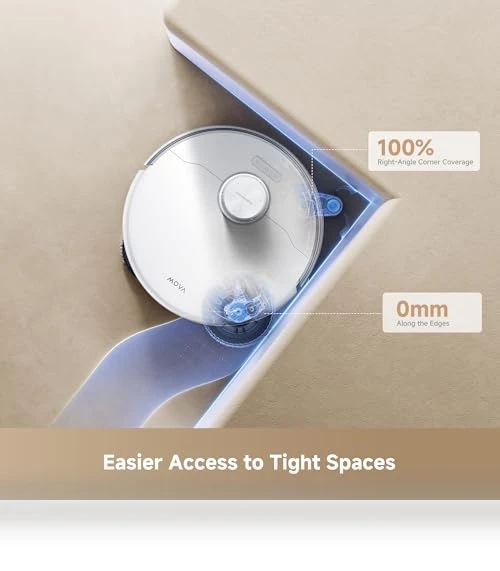 Robot Vacuum with Removable & Liftable Mop — Smart Cleaning Robots, MOVA